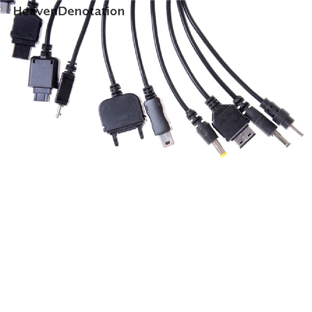 (Heavendenotation) Kabel Data / Charger Usb 10 In 1 Retractable Universal Untuk Handphone