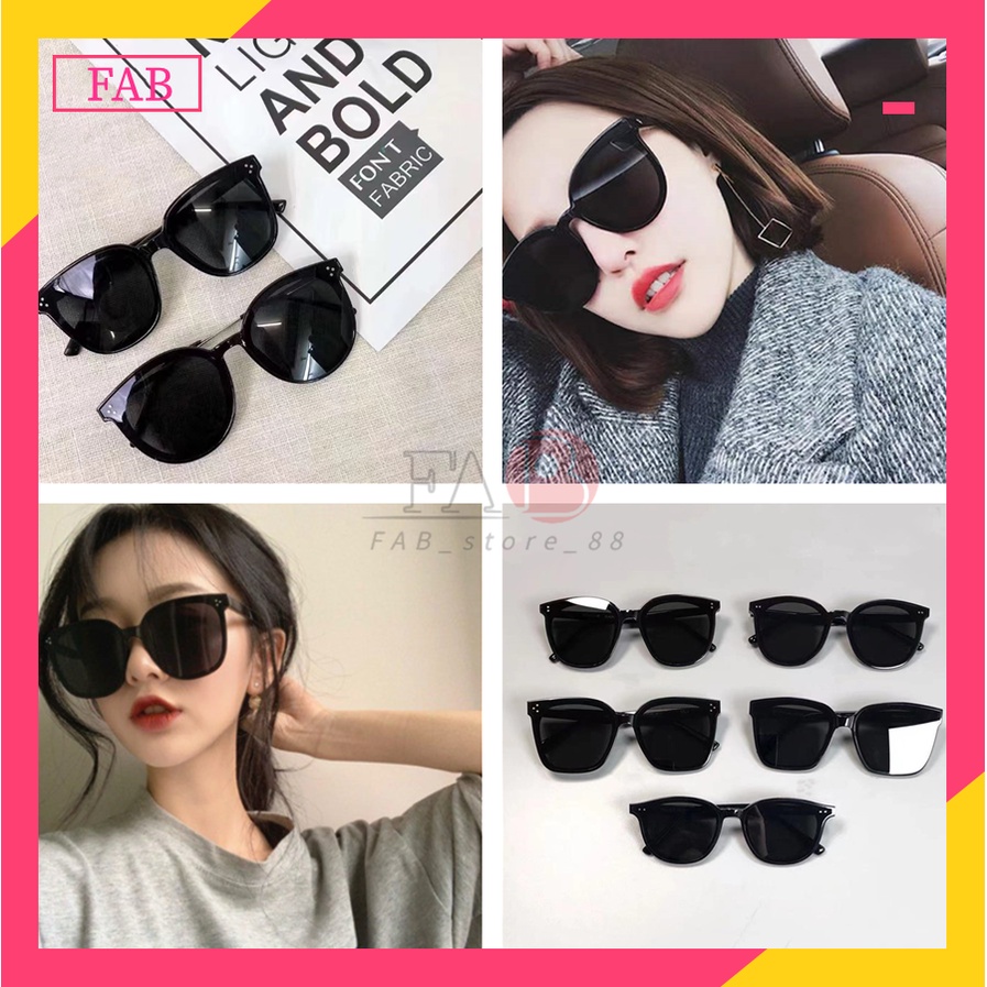 FAB Kacamata  Hitam Korean Fashion kacamata Wanita Pria unisex Sunglassess