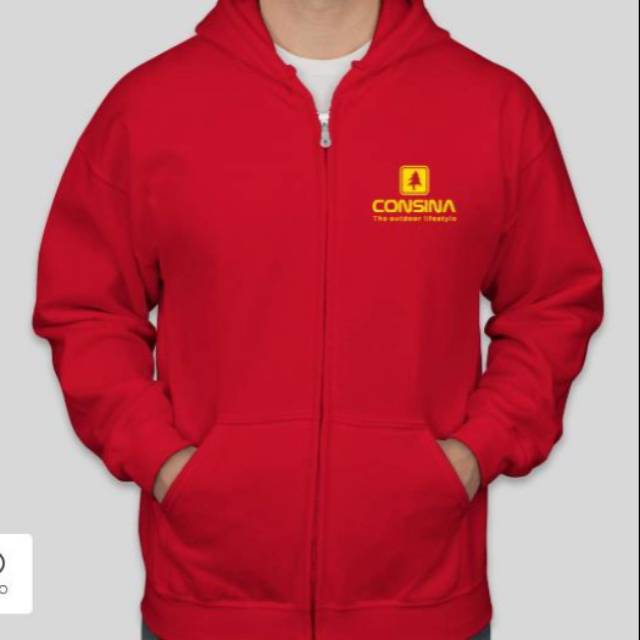 PROMO Jaket CONSINA Outdoor Gunung Hitam Zipper All Size BIG SIZE S M L XL XXL XXXL XXXXL XXXXXL