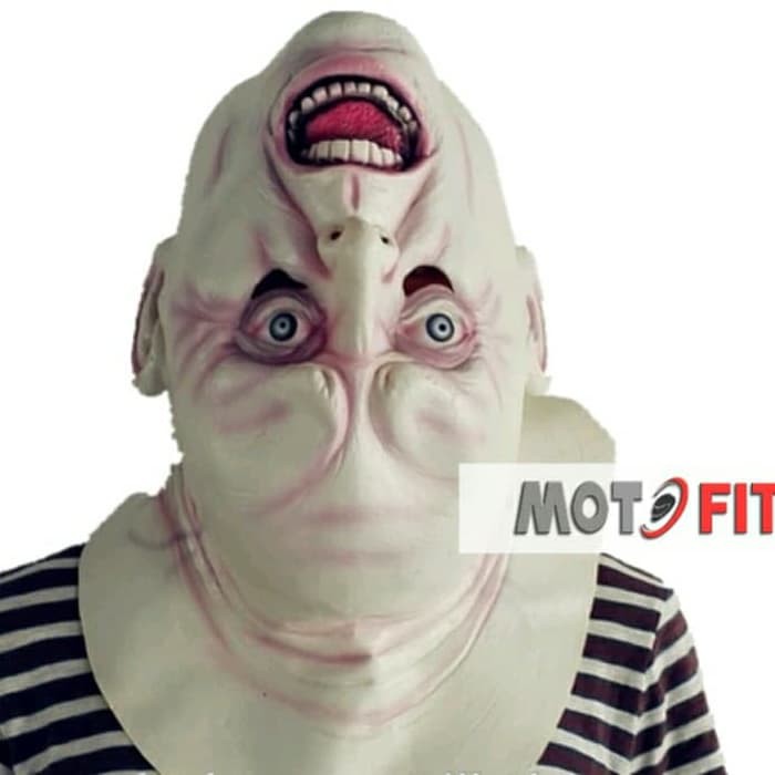 Topeng Wajah Terbalik Clown Mask Horror Kepala Seram Latex Kostum Shopee Indonesia