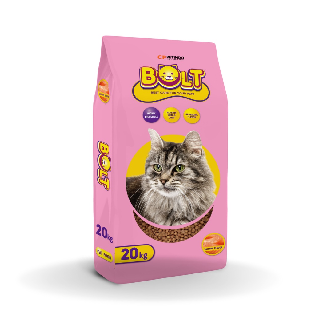 Makanan Kucing Bolt Adult Rasa Salmon 5kg 5 kg Cat Food