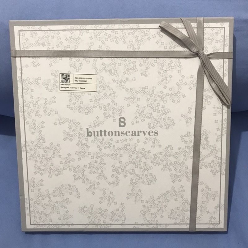 NEW Buttonscarves Monogram Scramble in Mauve