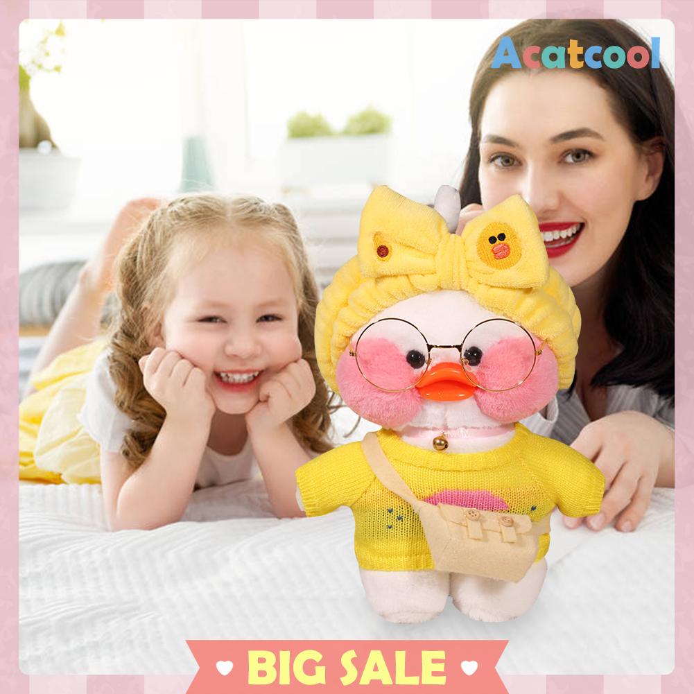 Mainan Boneka Bantal Stuffed Plush Bebek Lucu Lembut Ukuran 30cm