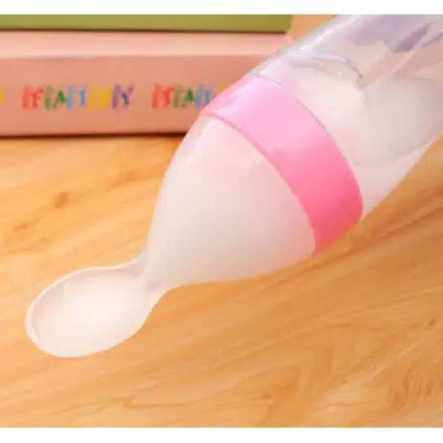 Sendok Botol Makan Bayi MPASI Botol Silicone Baby Feeding