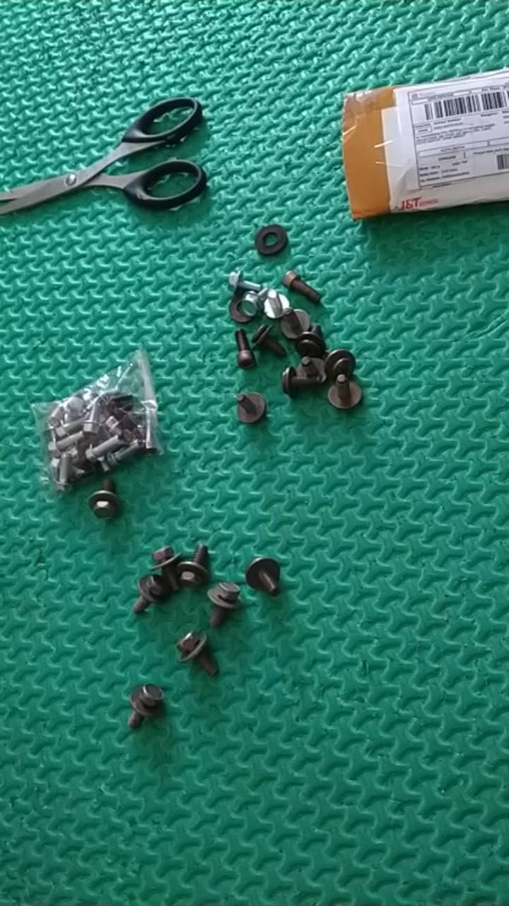 Baut Topi 10 6x12 Putih Flange Bolt