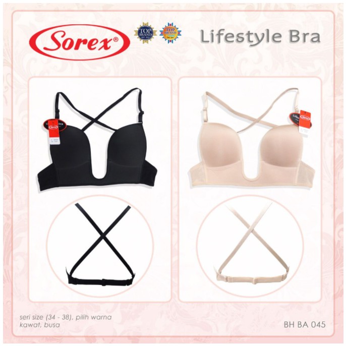 ❤ MIMI ❤ Sorex Bra Fashion Lifestyle Pesta Seamless Tanpa Kait Kawat Busa BA 045