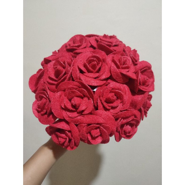 Bunga Mawar Flanel
