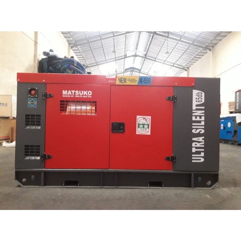 genset 50 kva type silent heavy duty