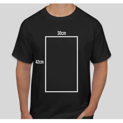 Custom Kaos Satuan Sablon Polyflex Ukuran A3 - Bahan Cotton Combed