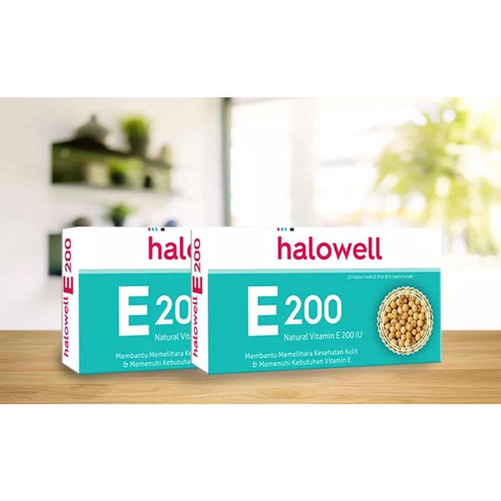 HALOWELL E 200 IU ISI 12 VITAMIN E 200 IU SUPLEMEN DAYA TAHAN TUBUH