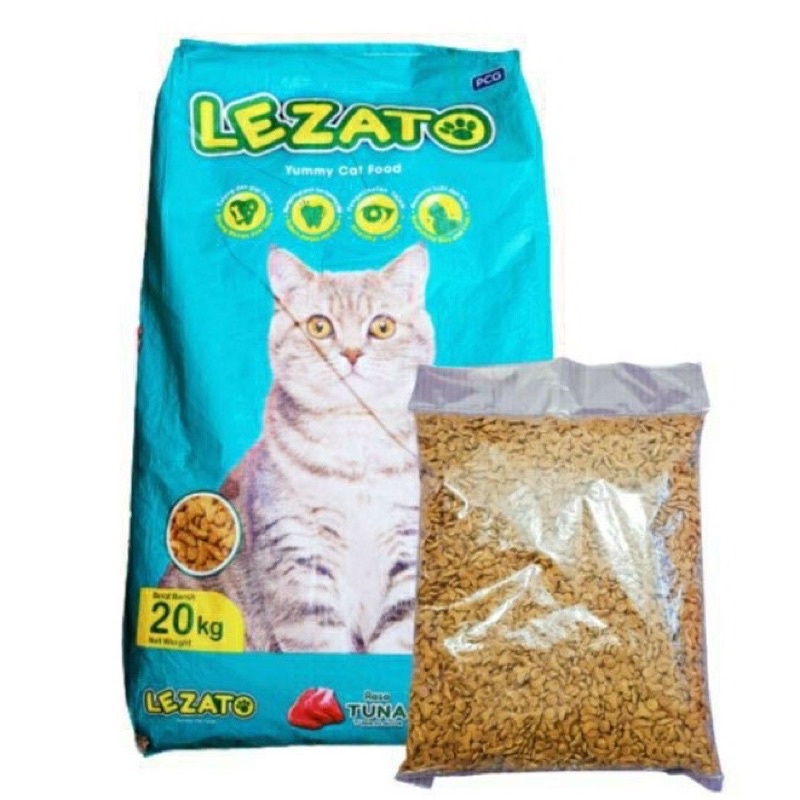 MAKANAN dry food KUCING LEZATO cat kitten adult 1kg