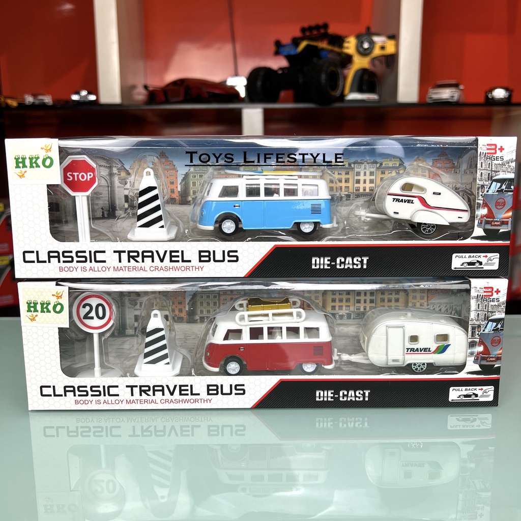 Mainan Mobil Anak Diecast VW Volkswagen T1 Classic Travel Bus