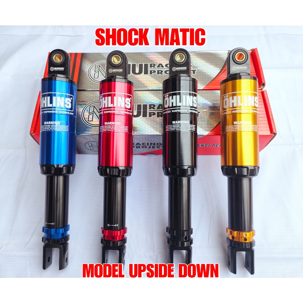 SHOK SHOCK SHOCKBREAKER MODEL UPSIDE DOWN NUI MIO BEAT VARIO XEON SCOOPY MIO J SOUL GT SPIN MIO Z M3 X-RIDE SPIN SKYWAVE NEXT VARIO 110 125 150 DLL NUI RACING - SHOCK MODEL UP SIDE DOWN MATIC NUI RACING