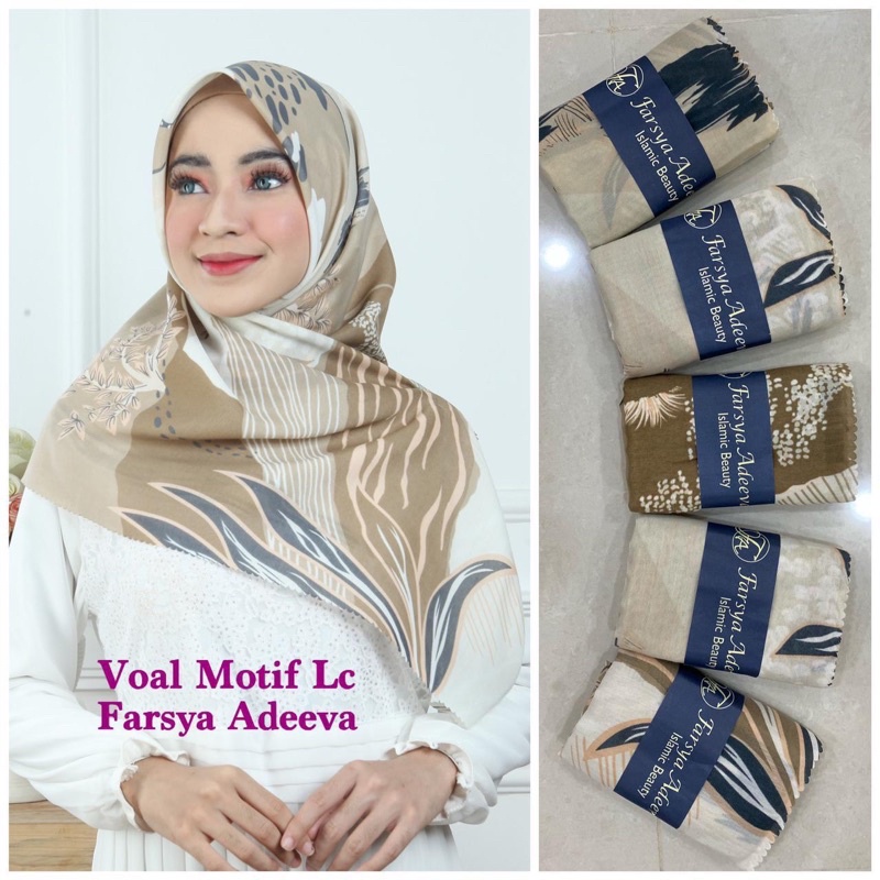 Jilbab Adeeva Denay Motif Koran Segiempat Voal Premium 30+ Motif-Motif 23