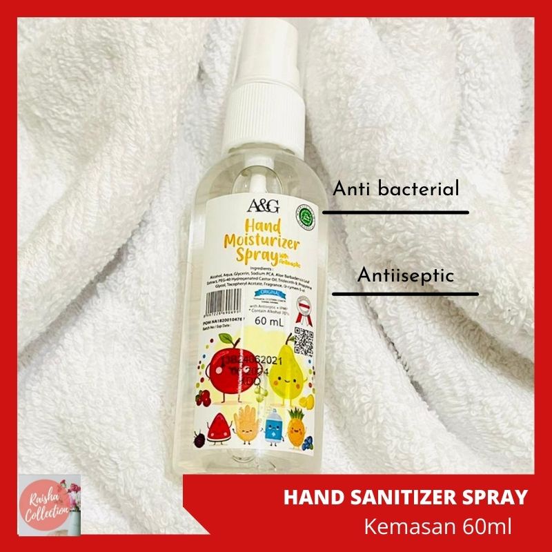 HAND SANITIZER  HAND MOISTURIZER GEL Dan SPRAY KEMASAN 60 ML DAN 30ML