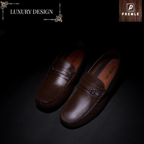 STOK BANYAK 8728 Sepatu Kulit Pria Casual Original Slip On Sepatu Kerja Pria Formal Pantofel Anti Sl