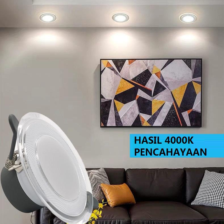 [WS] LAMPU DOWNLIGHT LED 3 WARNA TANAM  3W 5W 7W/ 3 CAHAYA