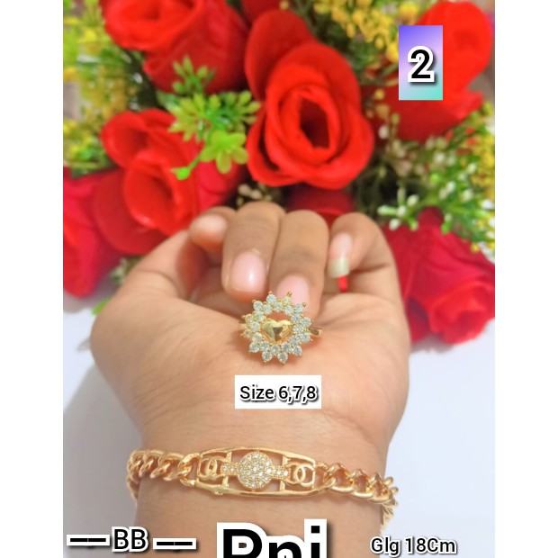 Gelang Dewasa Rantai Permata Mewah Free Cincin Xuping (COD)