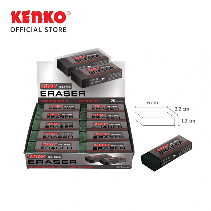 

KENKO ERASER ERB/ERW-20 SQ - 1 BOX