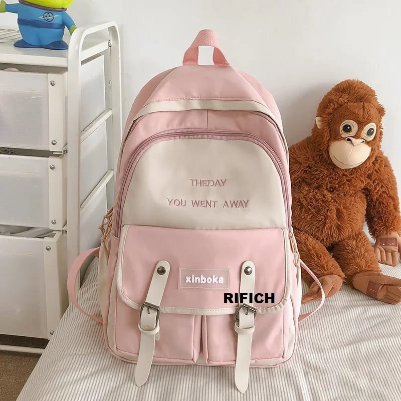 [COD] Tas Ransel Sekolah Wanita Dewasa Kekinian Korean Style SD SMP SMA Bacpack Anak Terbaru 2022