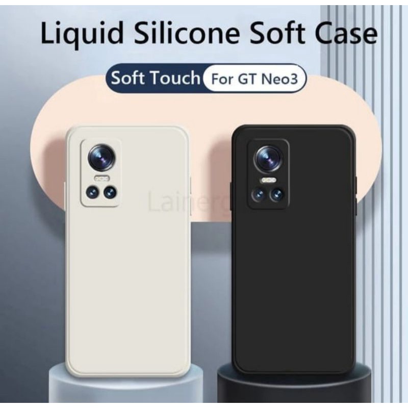 Soft Case Realme GT Neo 3 Liquid Silikon Slim Skin Candy Macaron Bludru