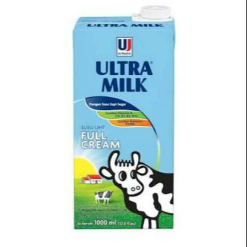 

(TERMURAH) Susu Ultra milk Full Cream 1 Liter susu uht 1 liter susu ultra milk 1000 ml