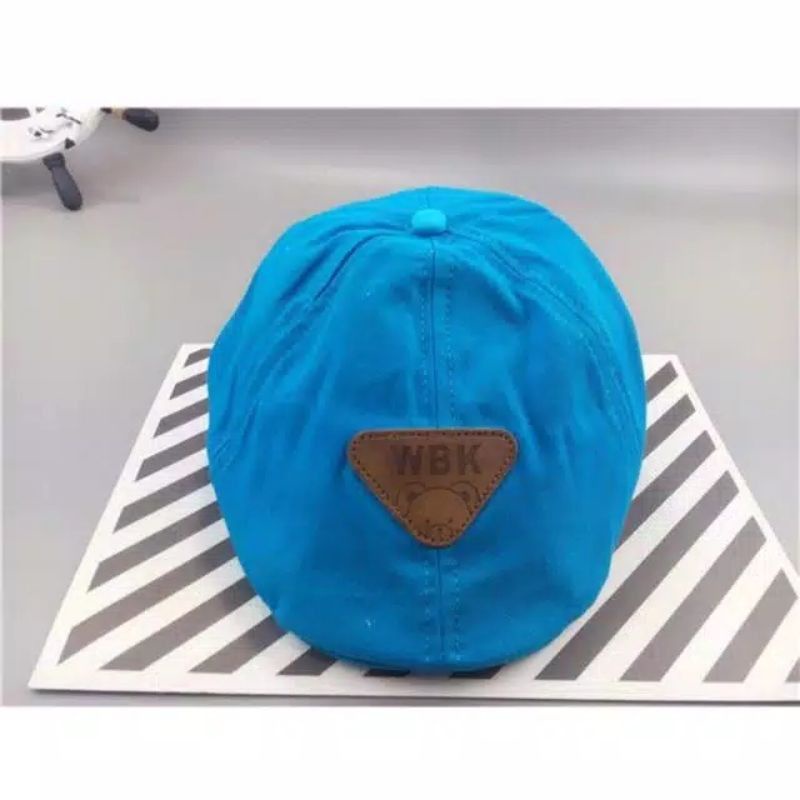 Topi Beret WBK Retro Anak bayi baby hat cap import-Biru