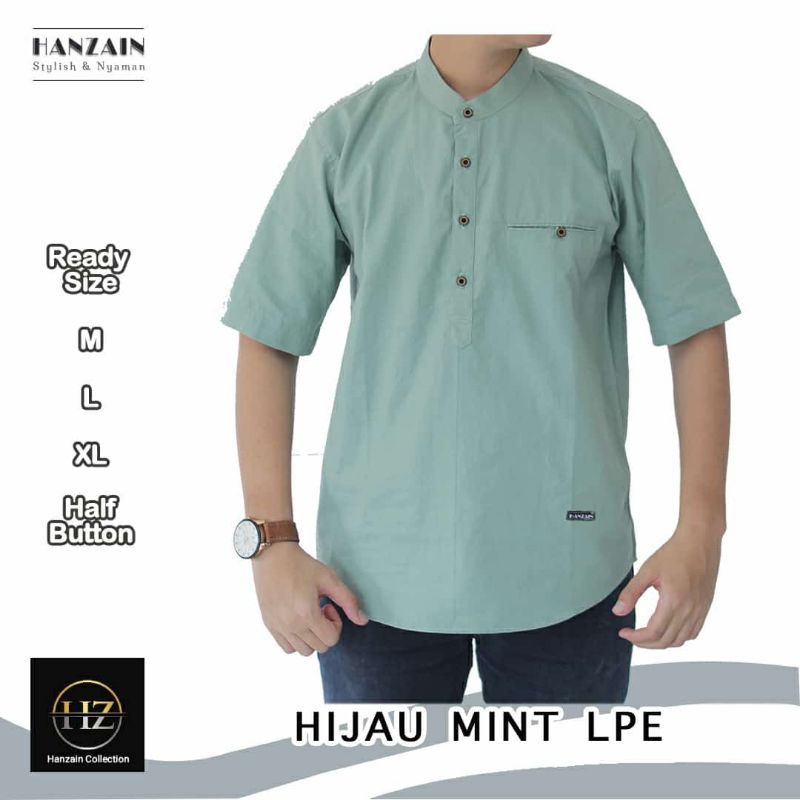 Hanzain. kemko pria tangan pendek