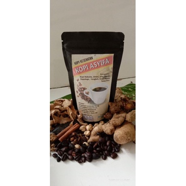 

Kopi Robusta Banyuwangi Assyifa 75% kopi robusta 25% rempah - rempah