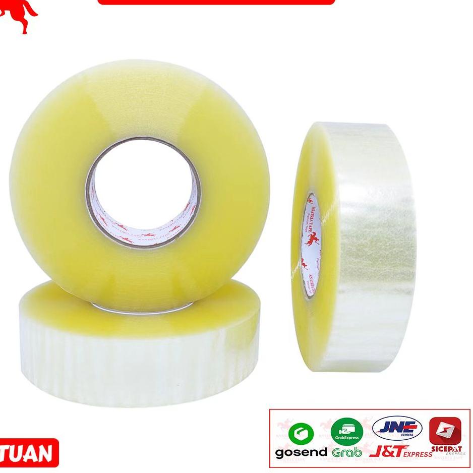 

KodeK0w0V--Lakban OPP Tape / Lakban Bening KSATRIA Tape 500 Yard -Pcs