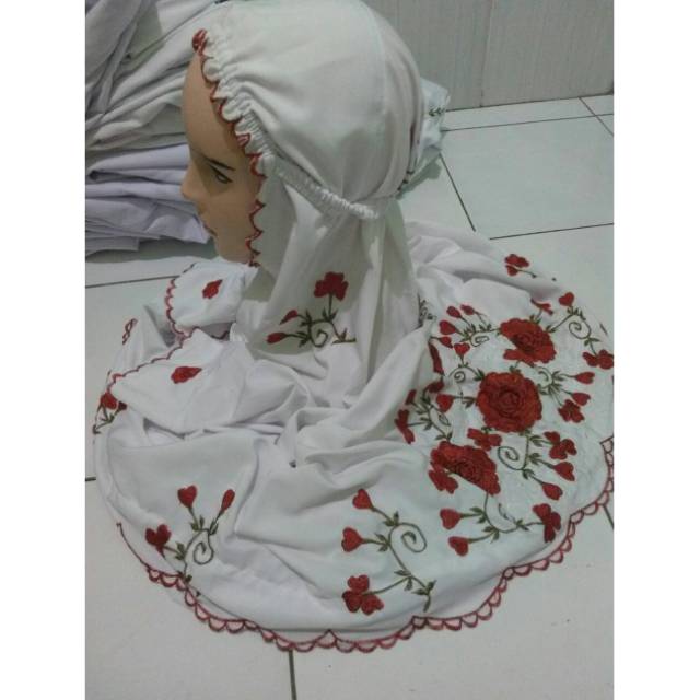 Mukena lajuran bordir