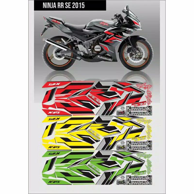 STIKER STRIPING NINJA RR SE / sticker liss body Motor ninja rr se