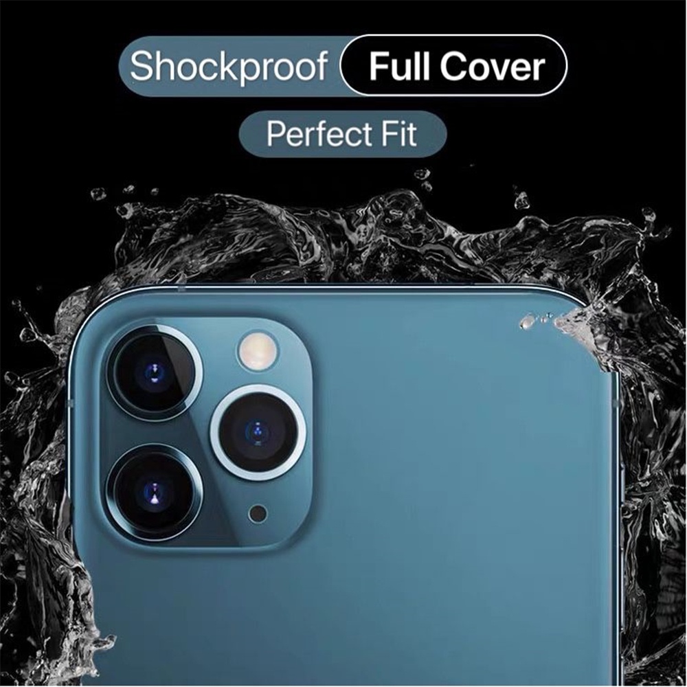 Pelindung Lensa Kamera Bahan Metal Titanium Alloy Untuk iPhone 11 12 13 Pro Max 12 13 Mini 13