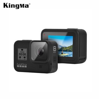 KINGMA SCREEN PROTECTOR LCD + LENS TEMPERED GLASS FOR GOPRO HERO 8 - ANTI SCRATCH RESISTANT