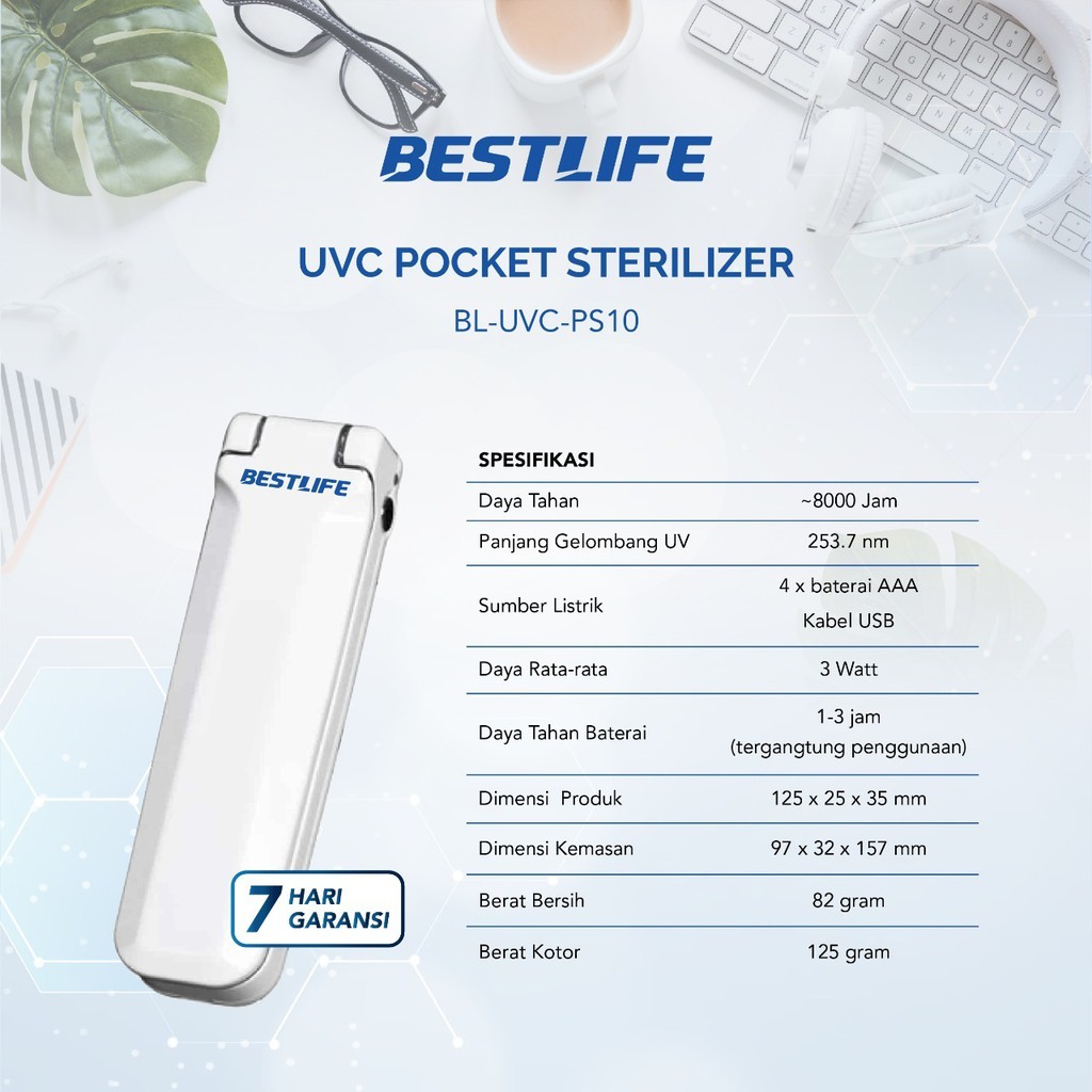 UV STERILIZER PORTABLE POCKET BEST QUALITY - UV PORTABLE