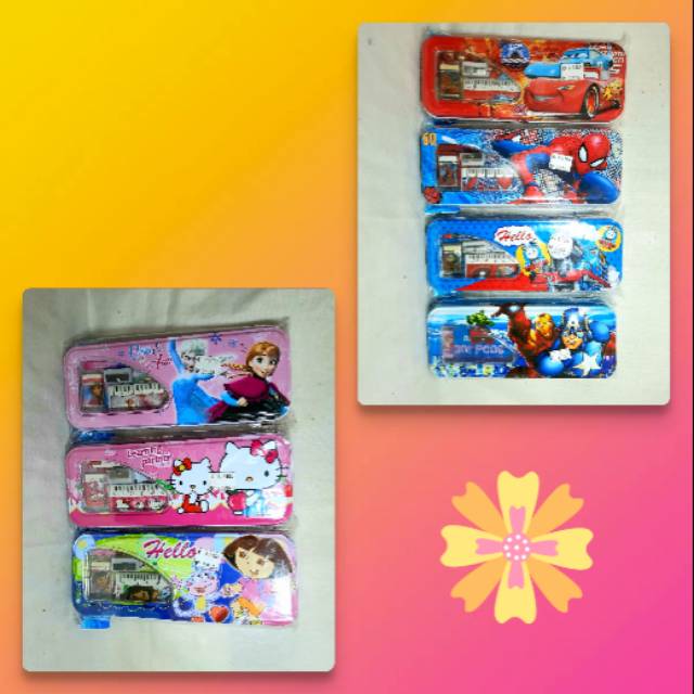 

TEMPAT PENSIL KARAKTER KALENG SUSUN/ PENSIL CASE
