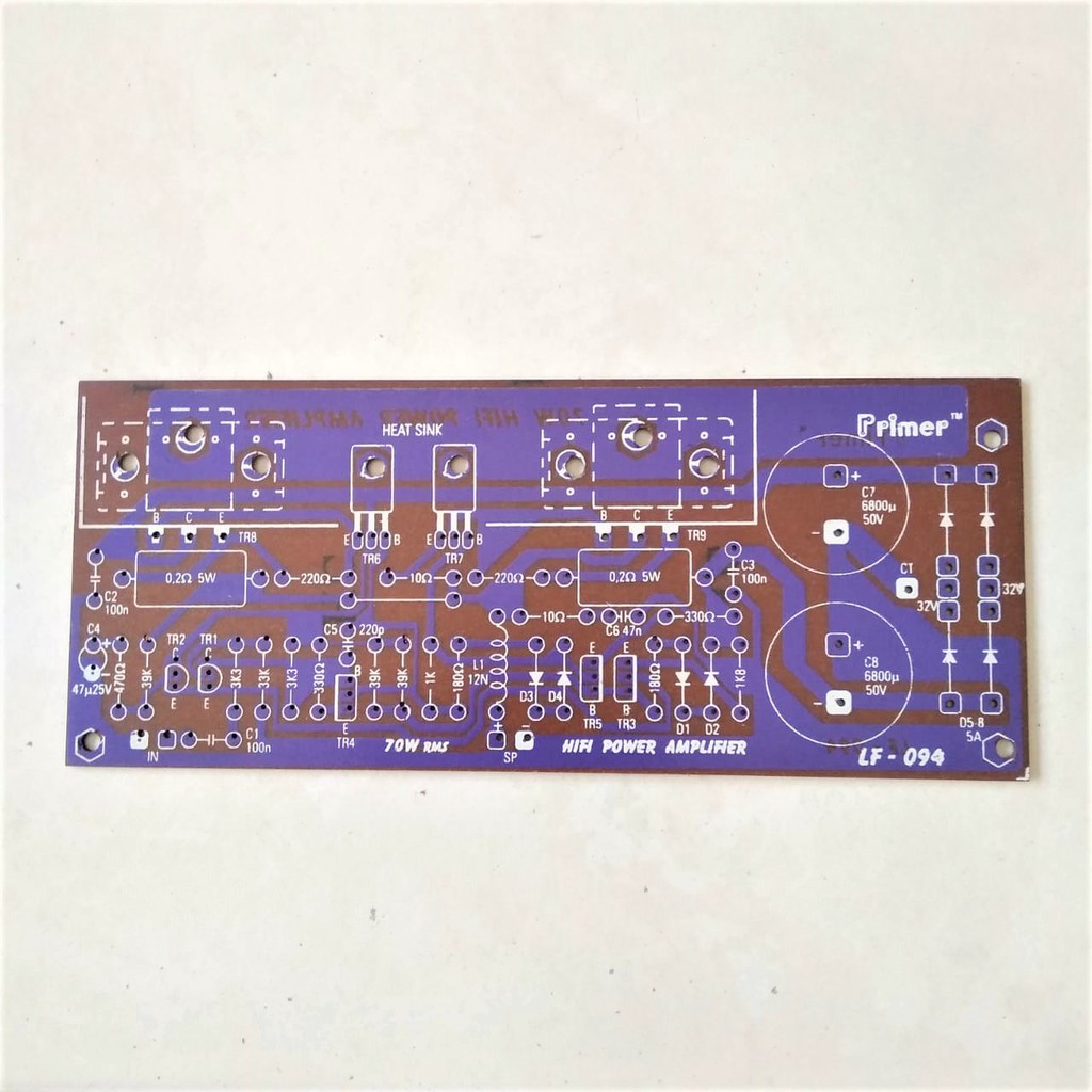 PCB - HI FI POWER AMPLIFIER . LF 094