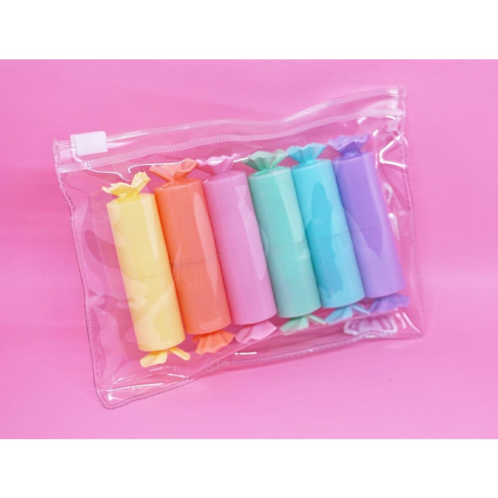 

STABILO PERMEN DODOL SET 6 PCS HIGHLIGHTER CANDY MURAH READY GROSIR COD