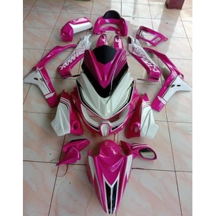Body Nmax Predator full variasi terbaru pink putih aksesoris motor nmax