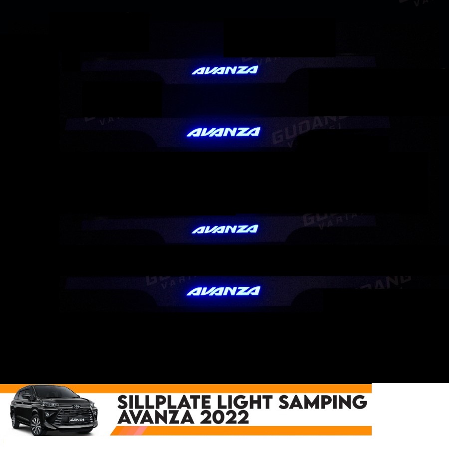 Sillplate Samping Avanza 2022 Biru Lampu