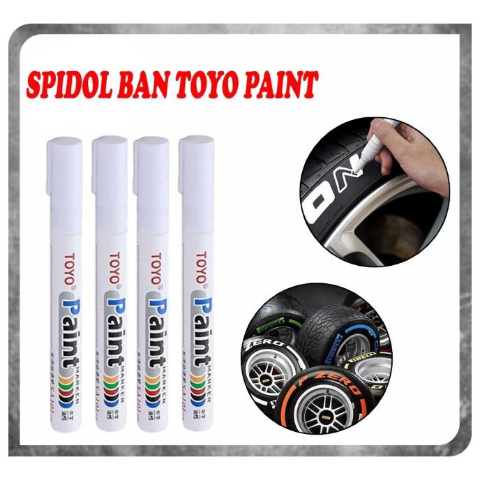

Spidol Ban Motor Mobil Toyo Permanent Paint Marker Waterproof