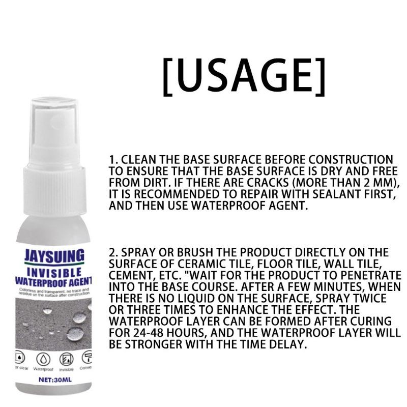 super adhesive seepage waterproof sealant spray/cairan pelapis anti air/rembesan serbaguna