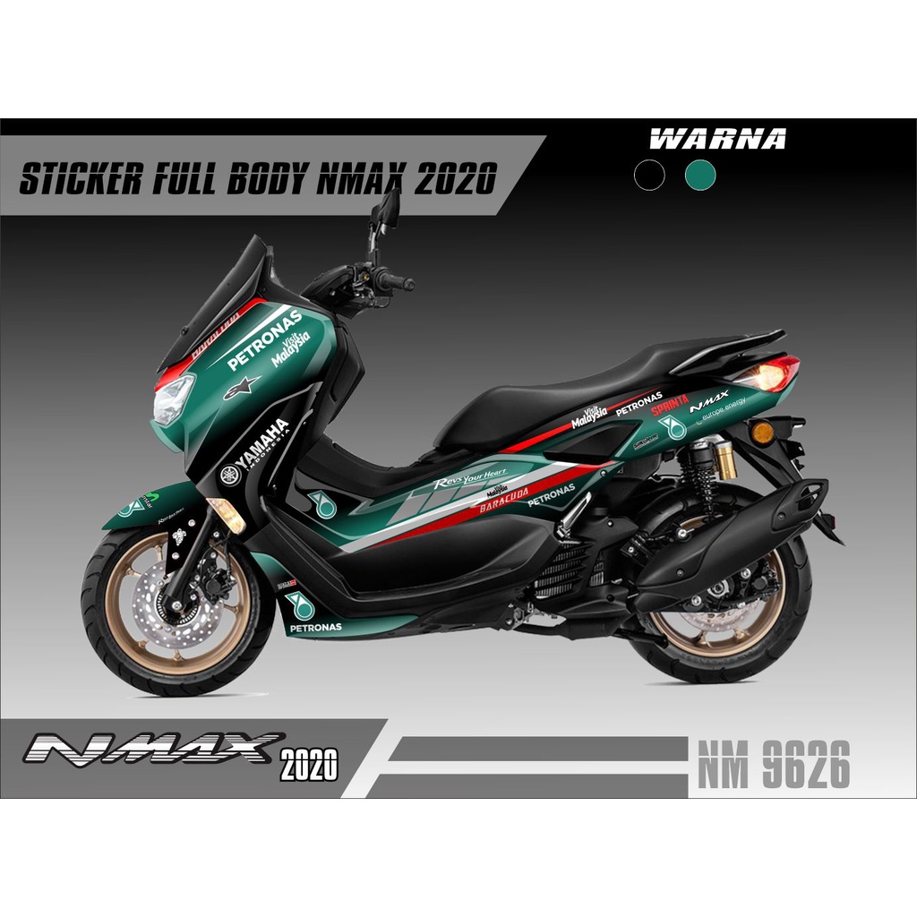 Decal Stiker FullBody Motor Yamaha Nmax New 2020 Dekal Nmax 2021 Desain Petronas
