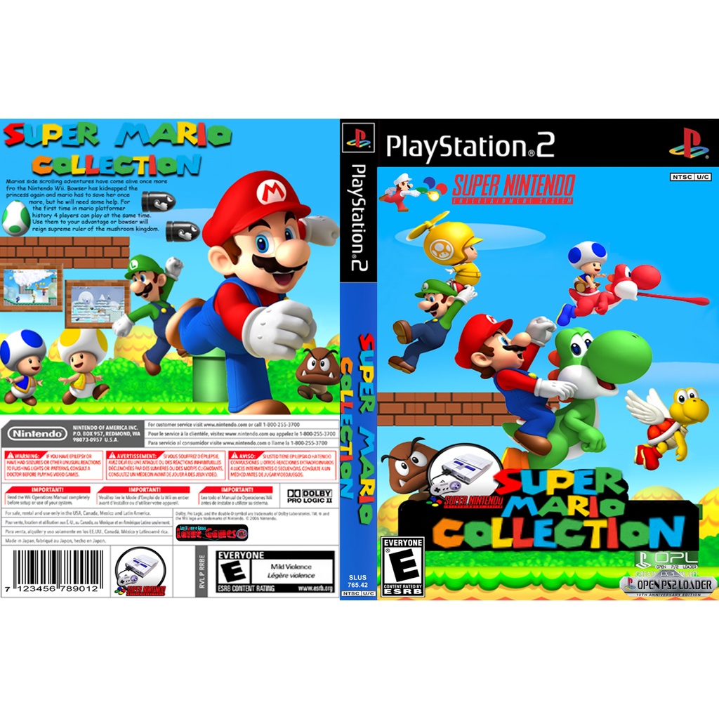 kaset ps2 game ps2 super mario collection