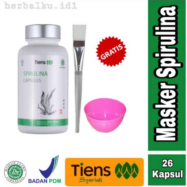 Tiens Masker Wajah Spirulina original-Spirulina encer asli herbal