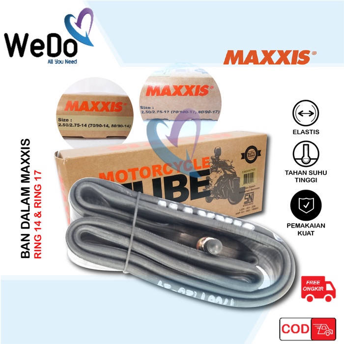 Maxxis Ban Dalam 70/90 80/90-14 70/100 80/90-17 RING 14, 70/90 & 80/90