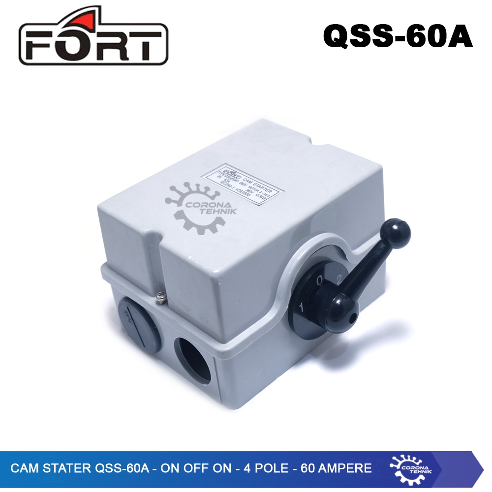 QSS-60A - Cam Stater  - On Off On - 4 Pole - 60 Ampere