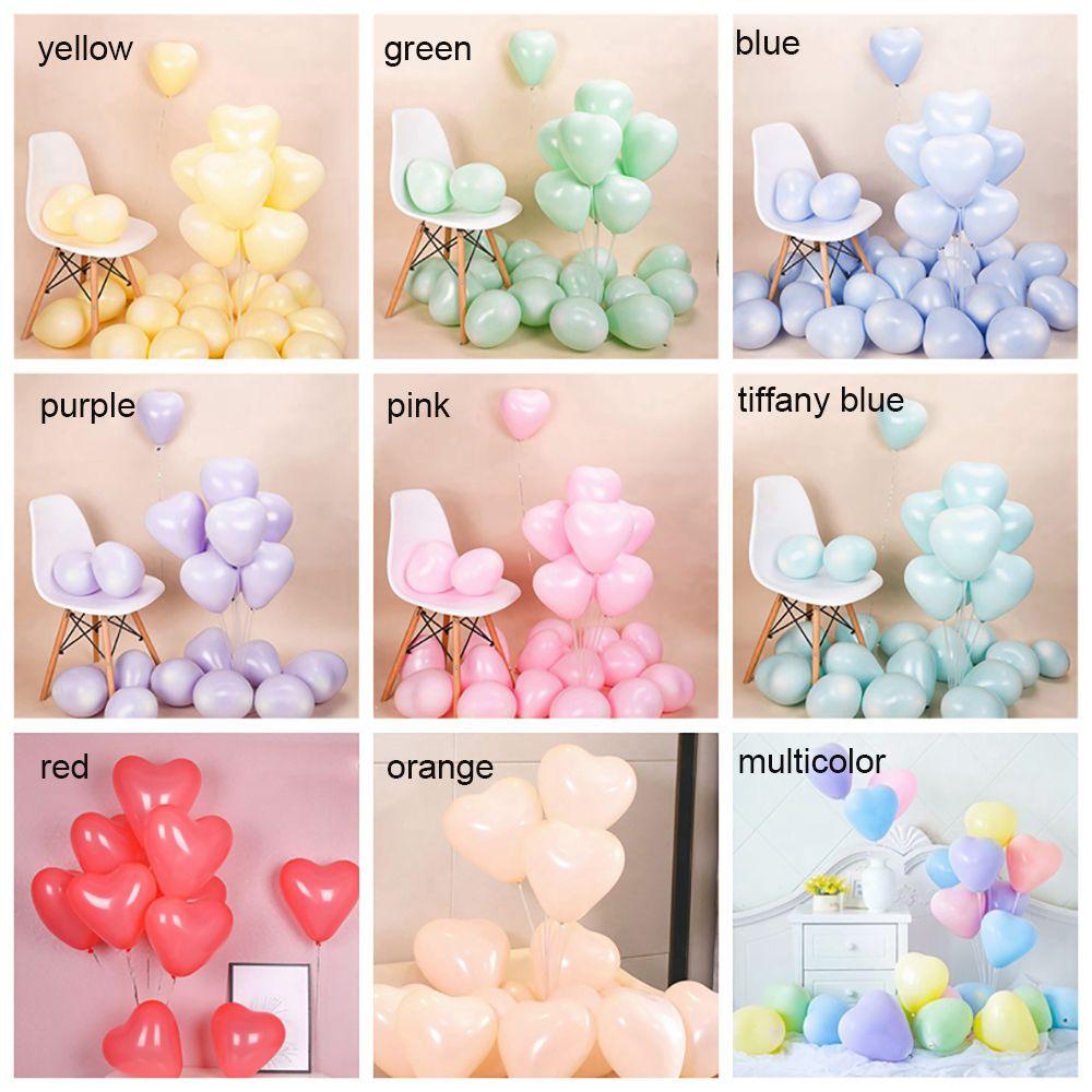 [ELEGANT] Balon 50pcs 10inch Anak Dewasa|Layout Adegan Warna Valentine Day Wedding Decor