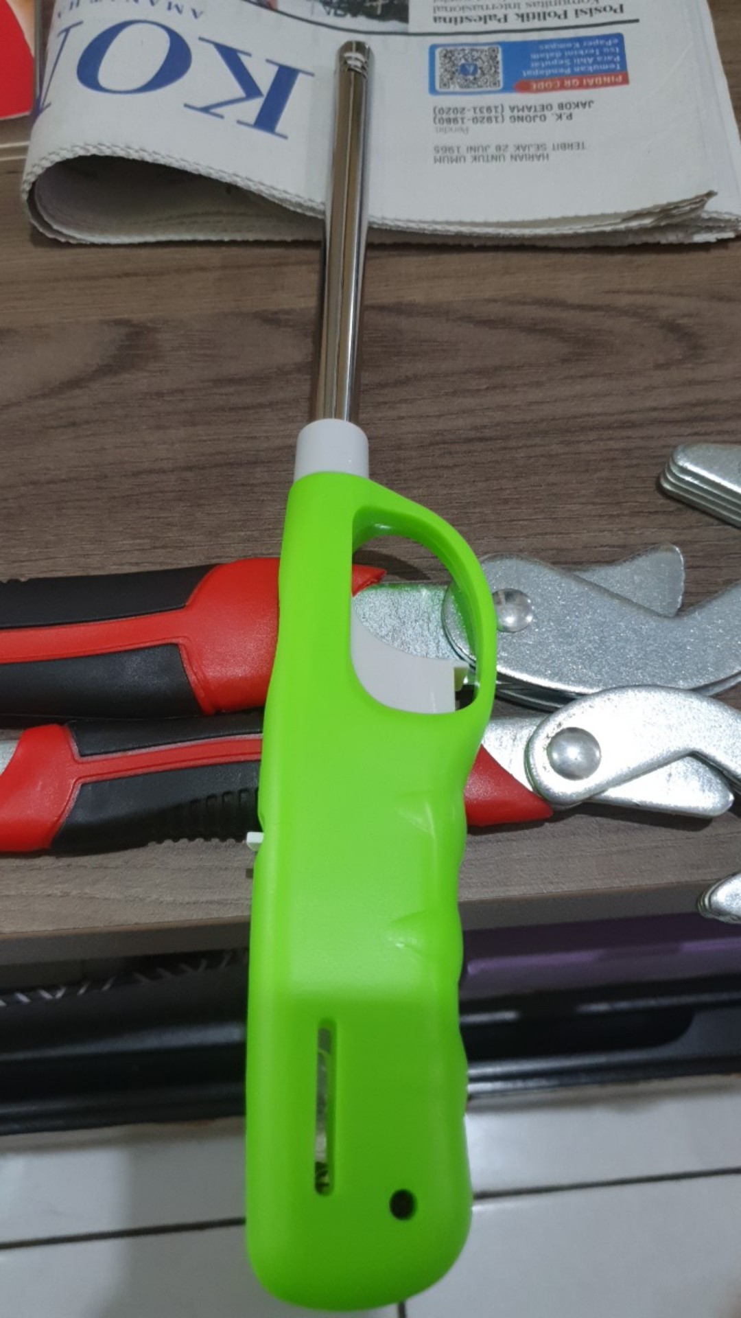 Pistol Alat Pemantik Korek Api Gas Kompor Lilin Portable Lighter Panjang Pengaman Outdoor Refill