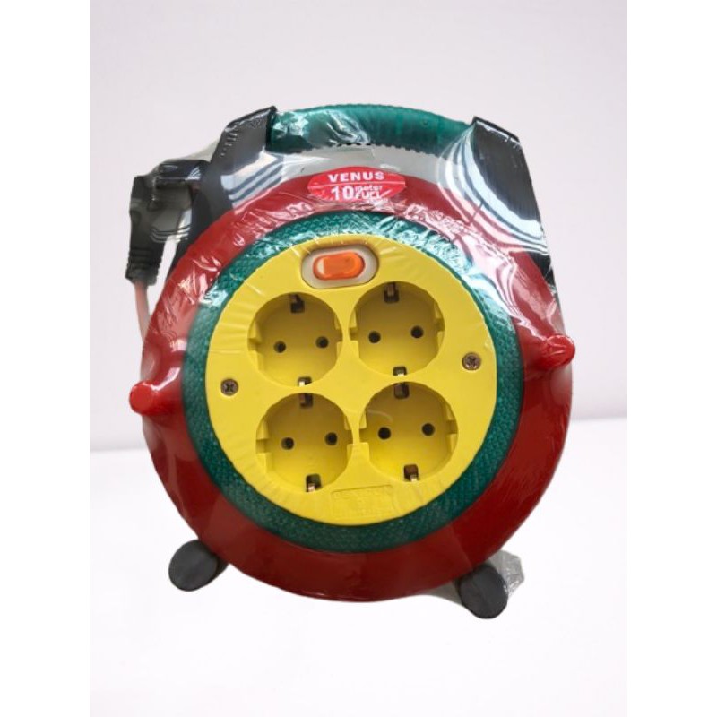 Stop kontak Kabel roll box venus kabel 10 meter full stop kontak lubang 4